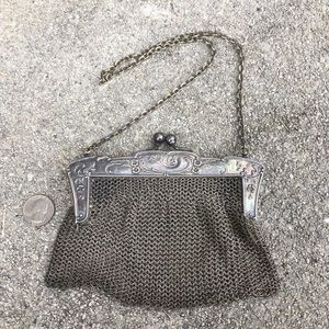 Lovely vintage Art Deco German silver mesh bag